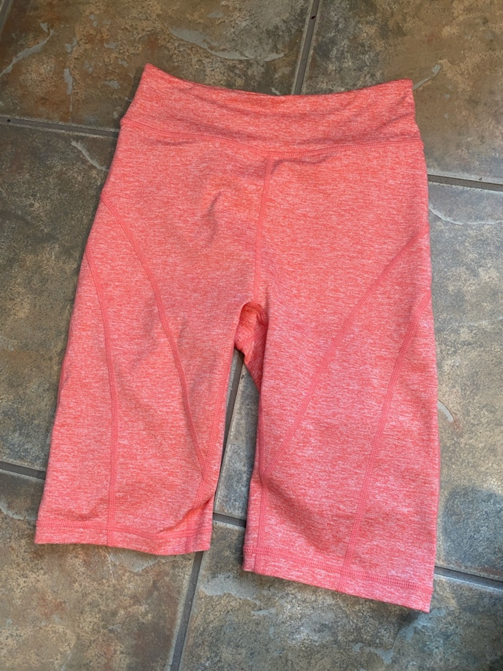 Free People Movement Coral Heather High-Rise Bike Shorts
